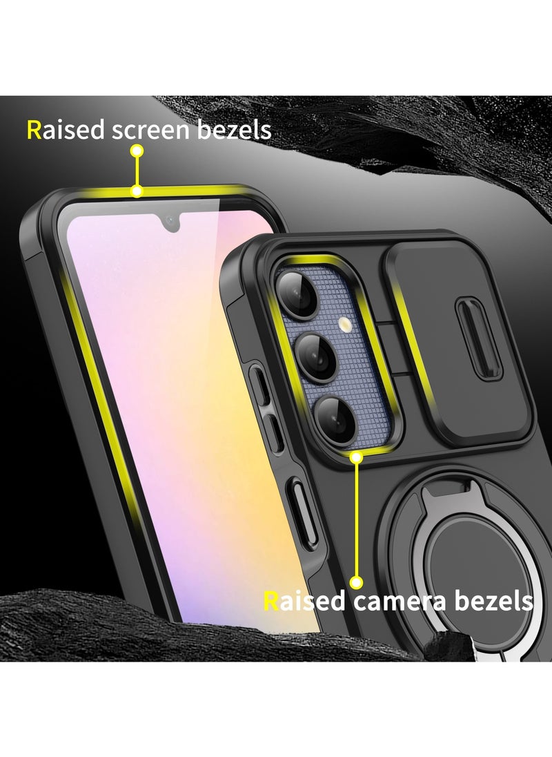 GOLDEN MASK GOLDEN MASK For Samsung Galaxy A54 Sliding Camshield Ring Holder Phone Case (Black)  - Image 4