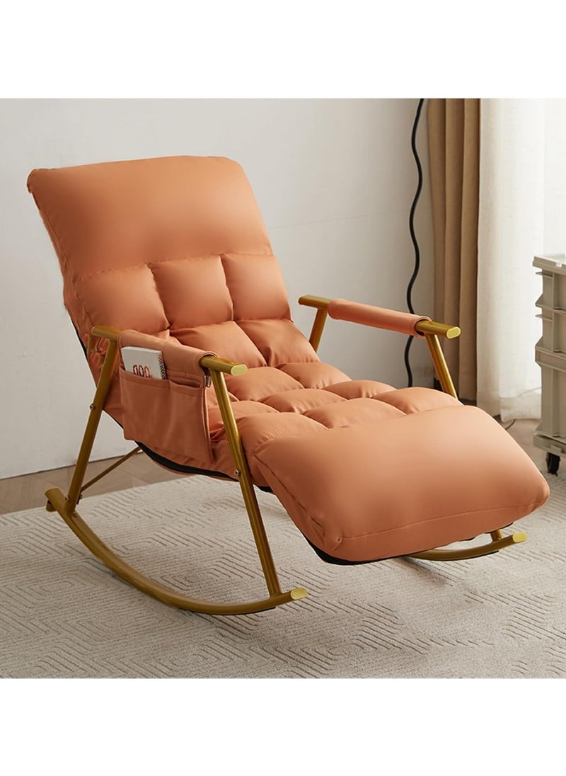 Generic - Lazy Back Rocking Chair, Leisure Soft Recliner, Height Adjustable, With Storage Bag and Leg Supporter, Lazy Sofa Rocking Chair, Reclining and Sleeping, for Balcony, Home - Image 1