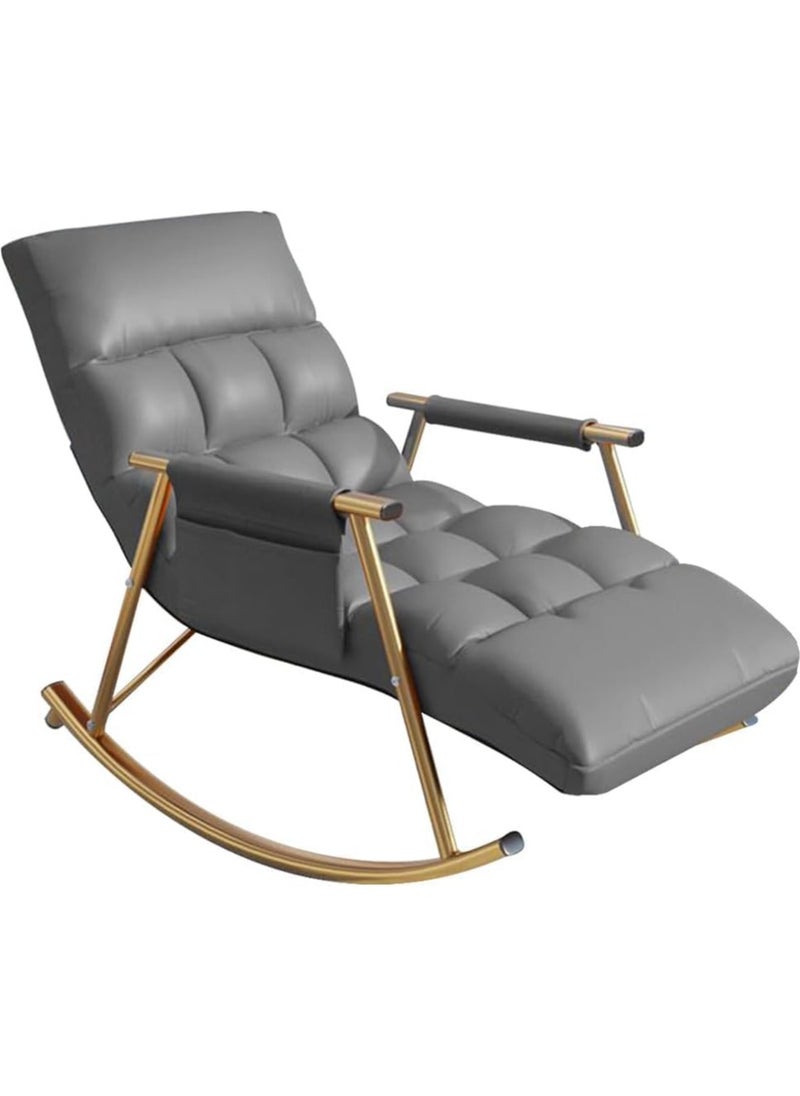 Generic - Lazy Back Rocking Chair, Leisure Soft Recliner, Height Adjustable, With Storage Bag and Leg Supporter, Lazy Sofa Rocking Chair, Reclining and Sleeping, for Balcony, Home - Image 1