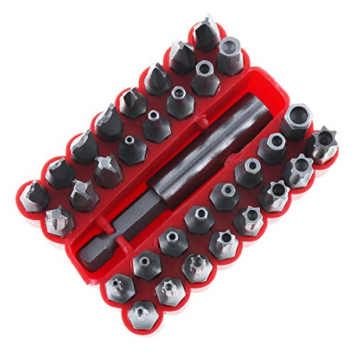ChgImposs 33 Piece Screwdriver Bit Set, Security Screwdriver Tool Kit with Hex and Torx Special Batch Charging Drill Shaped - Image 3