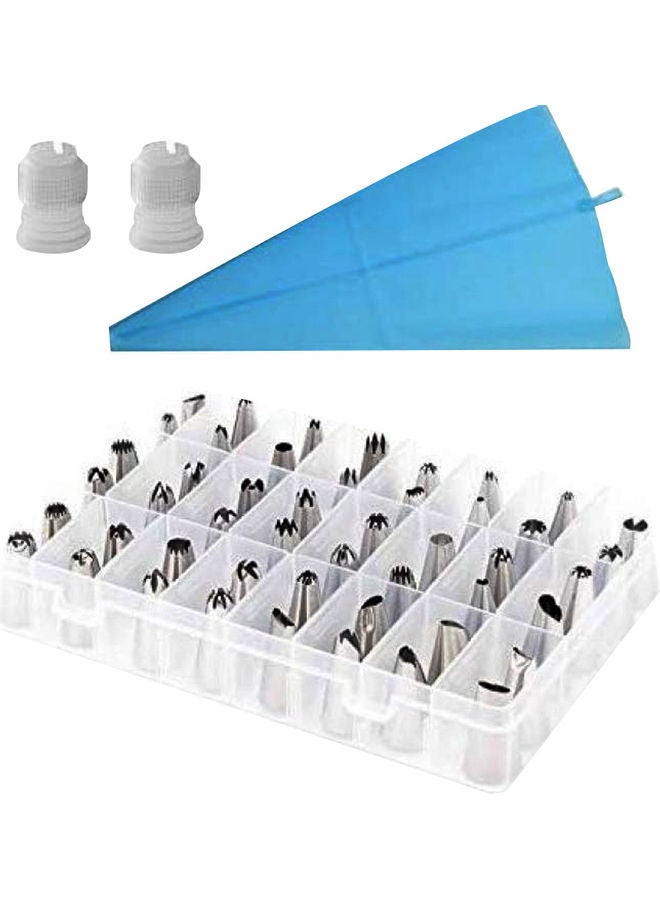 Loquat 48-Piece  Stainless Steel Cake Decorating Tips Set Multicolour - Image 1