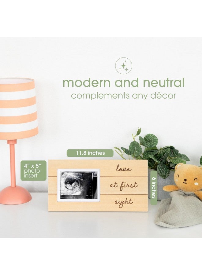 Pearhead Love At First Sight Wooden Sonogram Plaque Picture Frame, Ultrasound Pregnancy Announcement Frame, Ideal Nursery Decor and Gift for Mother's Day, Baby Shower, New And Expecting Mom - Image 4