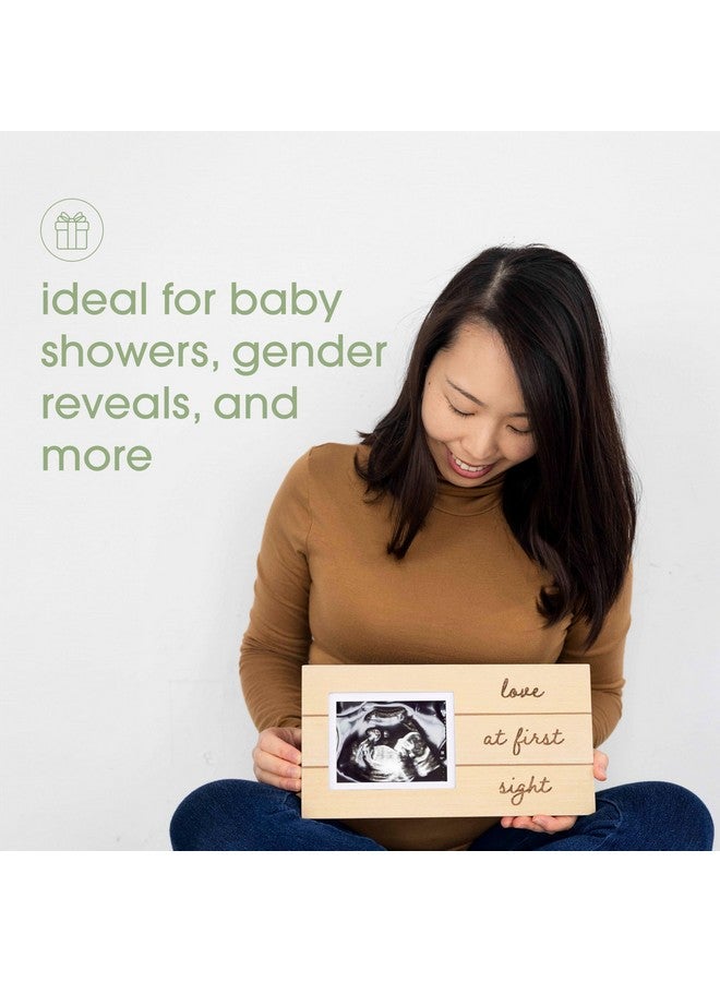 Pearhead Love At First Sight Wooden Sonogram Plaque Picture Frame, Ultrasound Pregnancy Announcement Frame, Ideal Nursery Decor and Gift for Mother's Day, Baby Shower, New And Expecting Mom - Image 5