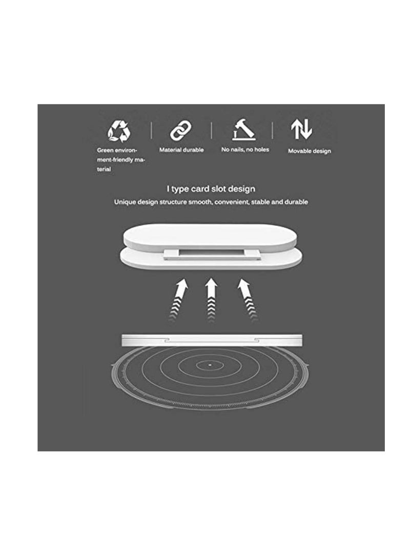 Suntown Self Adhesive Socket Holder, Sturdy, Seamless Punch-Free Plug Sticker Holder Wall Fixer Power Strip Holders Storage Shelf Stand Holder for Home Suitable for Smooth Surfaces - Image 5