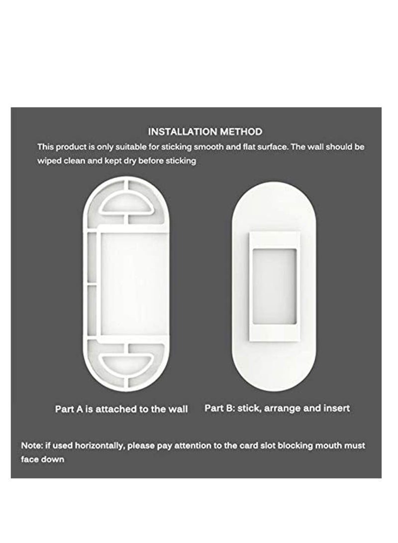 Suntown Self Adhesive Socket Holder, Sturdy, Seamless Punch-Free Plug Sticker Holder Wall Fixer Power Strip Holders Storage Shelf Stand Holder for Home Suitable for Smooth Surfaces - Image 4