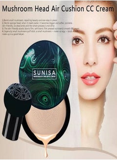SUNISA Sunisa 3 in 1 CC and BB Water Proof Foundation Concealer Cream with Air Cushion Mushroom  - Image 4