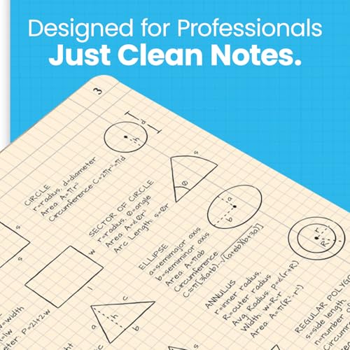 TOPS Computation Book, 11.75 x 9.5 Inches, Double Wire, 152 Numbered Pages, Quadrille Ruled, 76 Sheets, White, (35061), Composition - Image 4