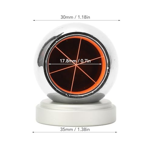 Eujgoov Ball Prism with Magnetic Base BP001A Spherical Prism Head Total Station Reflective Sphere for Measurement - Image 3
