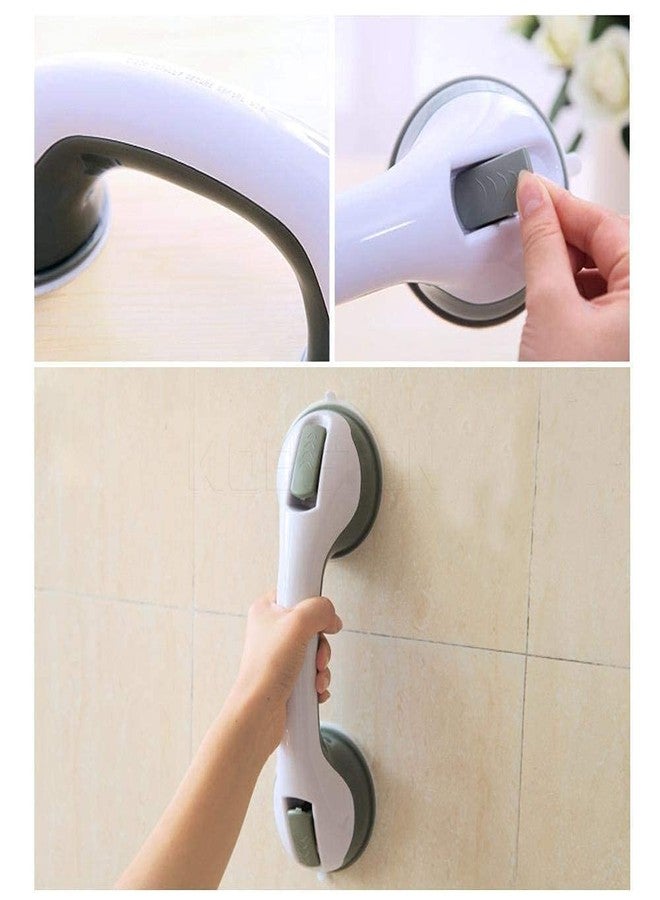 Glowick Wall Mounted Helping Handle Hand Grip Handrail Helping Handle Strong Sucker Bathroom Shower Handle Without Drilling (1Pcs) - Image 4