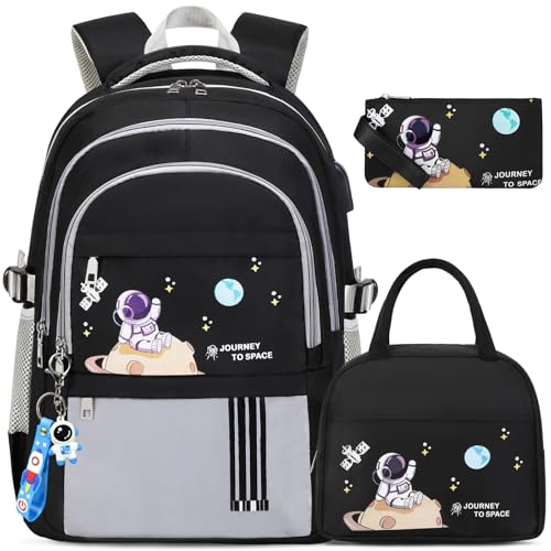 ACESAK Backpack for Boys - Boy Backpack Schoolbag for Boys Kids Teens Girls Elementary Middle School Bags, Waterproof Lightweight Kids Bookbag Backpacks Casual Daypack with Lunch Bag Set - Image 1