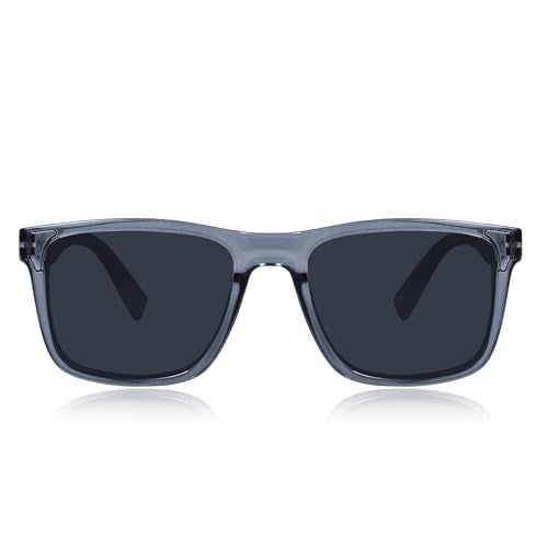 Dervin UV Protected Polarized Square Sunglasses for Men and Women (Grey) - Image 2