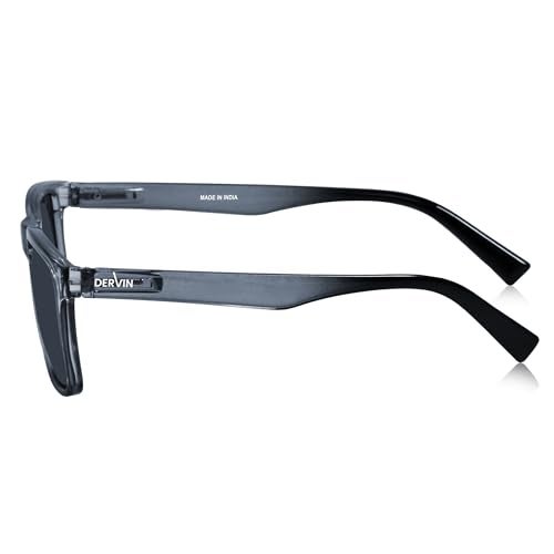 Dervin UV Protected Polarized Square Sunglasses for Men and Women (Grey) - Image 3