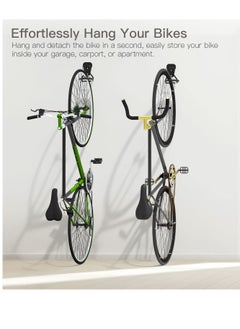 Excefore Bike Wall Mount, Bike Hanger Rack, Heavy Duty Bike Hooks Wall Mount Rack Holder, Heavy Duty Bicycle Storage Hanger Vertical Stand for Garage  - Image 2
