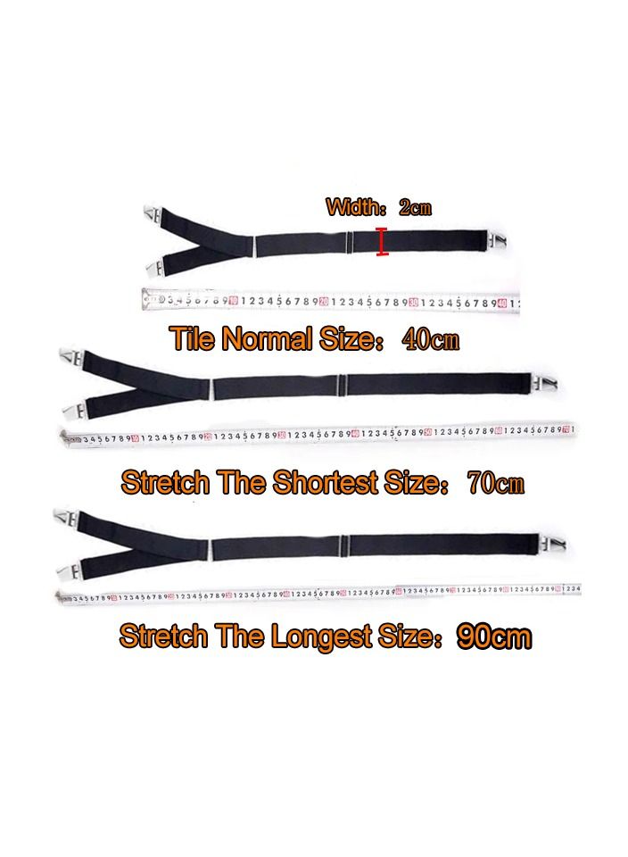 1-Pair Men Shirt Stays Belt Non-slip Locking Clips,Keep Shirt Neating Tucked Leg Thigh Suspender Garters Strap,Adjustable Locking Clamps - Image 2
