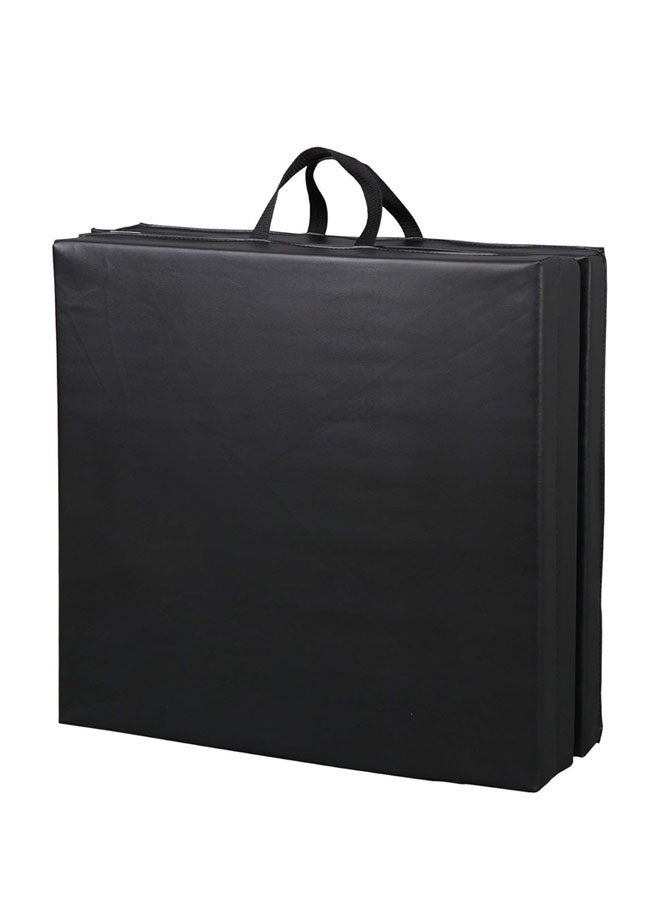 L&E Foldable Gymnastics Gym Exercise Aerobics Mat,PU Leather Tumbling Mat with Hook & Loop Fastener for Stretching Yoga Cheerleading Martial Arts-Versatile Fitness Mat for Home - Image 5