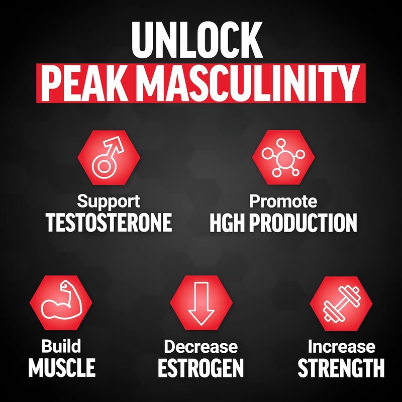 Force Factor Alpha King Immortal Total Hormone Support Testosterone Booster for Men with Fenugreek Seed Reduce Estrogen Build Muscle Improve Strength  Enhance Performance 180 Capsules - Image 2