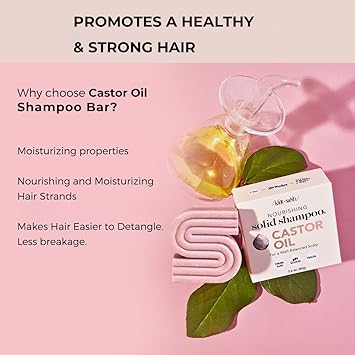 Kitsch Shampoo Bar Castor Oil Solid Bar Shampoo for Hydration Strengthening and Moisturizing Organic Castor Oil for Dull Dry Hair Vegan ParabenFree Hair Care Made in USA 32 oz - Image 3