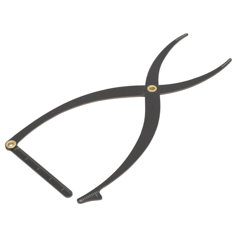 Eyebrow Stencil Microblading Ruler Stainless Steel 3 Point Positioning Golden Ratio Symmetrical Measuring Tool Eyebrow Ruler Black - Image 5