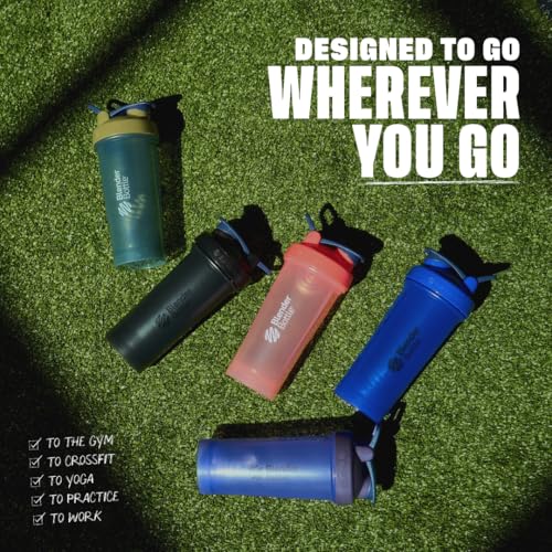 BlenderBottle بليندر بوتل كلاسيك V2 شاكر بوتل مثالي لمخفوقات البروتين وما قبل التمرين، 28oz، بنفسجي كامل اللون - Image 5