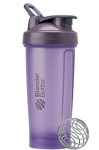 BlenderBottle بليندر بوتل كلاسيك V2 شاكر بوتل مثالي لمخفوقات البروتين وما قبل التمرين، 28oz، بنفسجي كامل اللون - Image 1