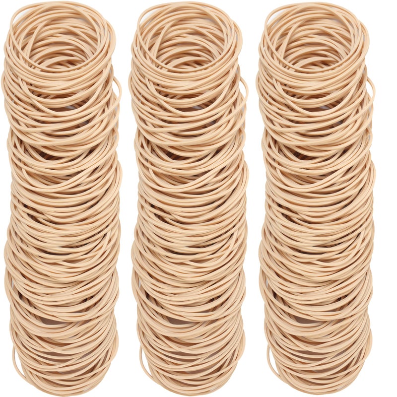 YOUOWO Rubber Bands Size #19 Beige 300pcs Elastic Rubber Bands for Office Supplies - Image 4