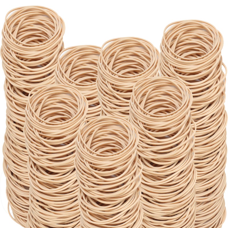 YOUOWO Rubber Bands Size #19 Beige 300pcs Elastic Rubber Bands for Office Supplies - Image 5