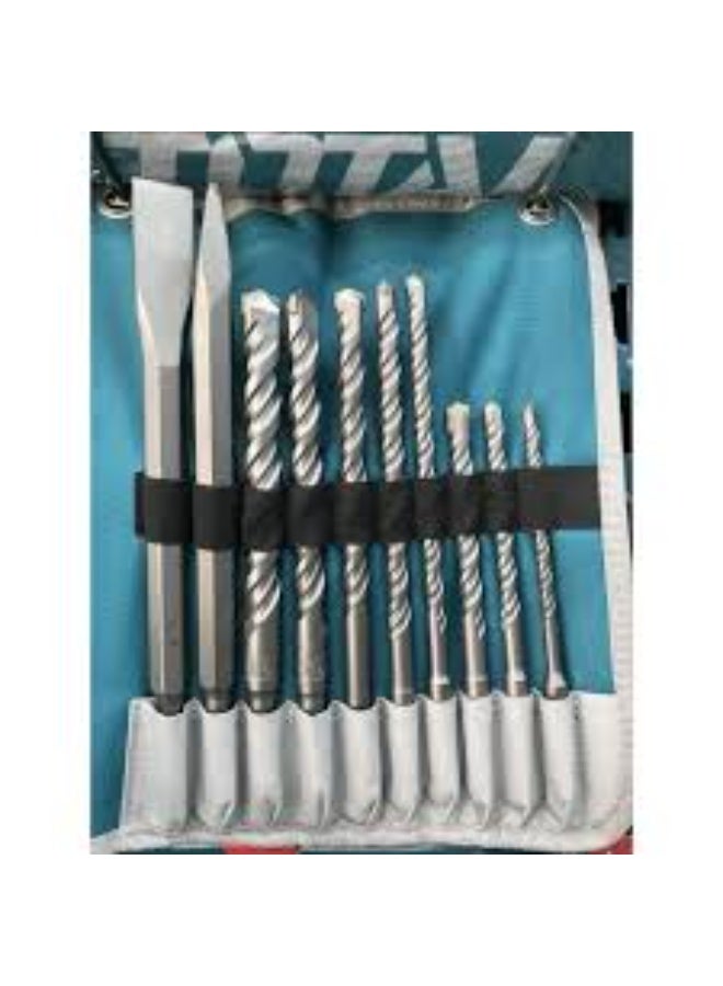 TOTAL 10-Piece SDS Plus Masonry Drill Bit Set - Image 2
