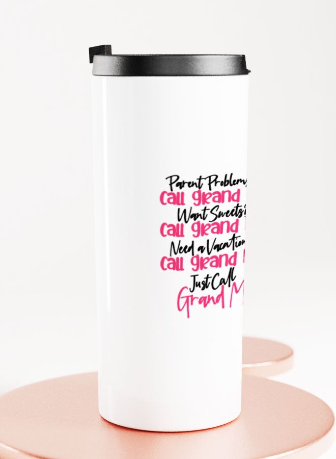 LIT كوب أبيض مع اقتباس "اتصل بجدتي" كوب مستقيم هزلي هدية للجدين اقتباس هزلي للجدة - Image 2