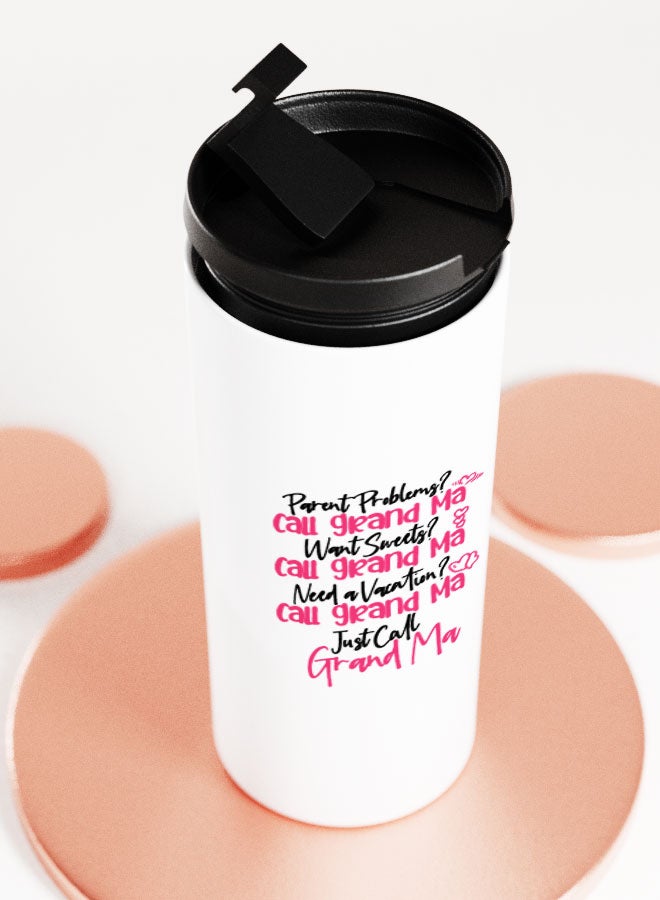 LIT كوب أبيض مع اقتباس "اتصل بجدتي" كوب مستقيم هزلي هدية للجدين اقتباس هزلي للجدة - Image 5