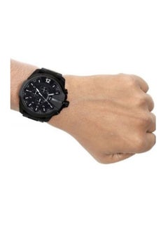DIESEL Men's Mega Chief Round Shape Stainless Steel Chronograph Wrist Watch 59 mm - Black - DZ4283  - Image 5