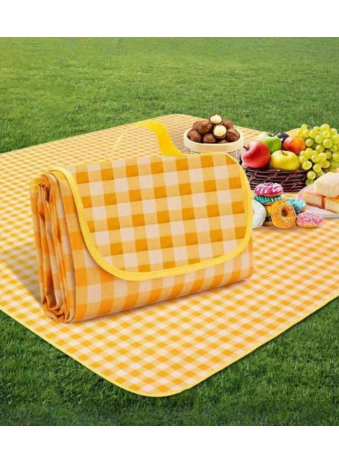 OASIS-TH Foldable Picnic Blanket Waterproof Beach Blanket Waterproof Picnic Blanket Portable Picnic Mat Portable Beach Mat For Outdoor Camping Family Outdoor Park Garden 2X3M - Image 1