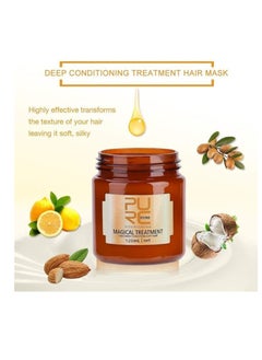 PURE 2 Pcs 120ml PURC Magical Hair Mask - 5 Seconds Repairs Damage, Advanced Molecular Repair for Roots, Keratin Treatment & Conditioner for Dry & Damaged Hair  - Image 4