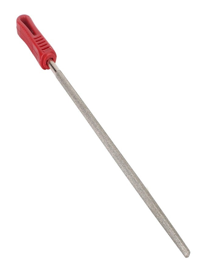CNBTR 10inch Diamond Coated Round File Plastic Handle Hand Tools for Grinding on Glass, Stone, Marble,180Grit - Image 1