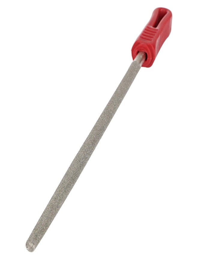 CNBTR 10inch Diamond Coated Round File Plastic Handle Hand Tools for Grinding on Glass, Stone, Marble,180Grit - Image 2