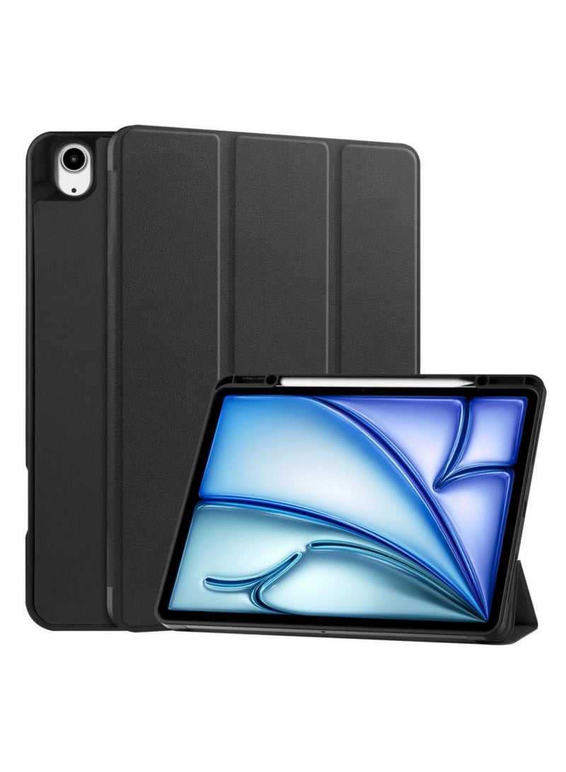 For 13Inch iPad Air 2024 case Model A2903 A2904 Shockproof Anti Fall TPU Leather Cover with Auto Sleep Wake Function Adjustable Stand 2 Viewing Angles Pen Slot - Image 1