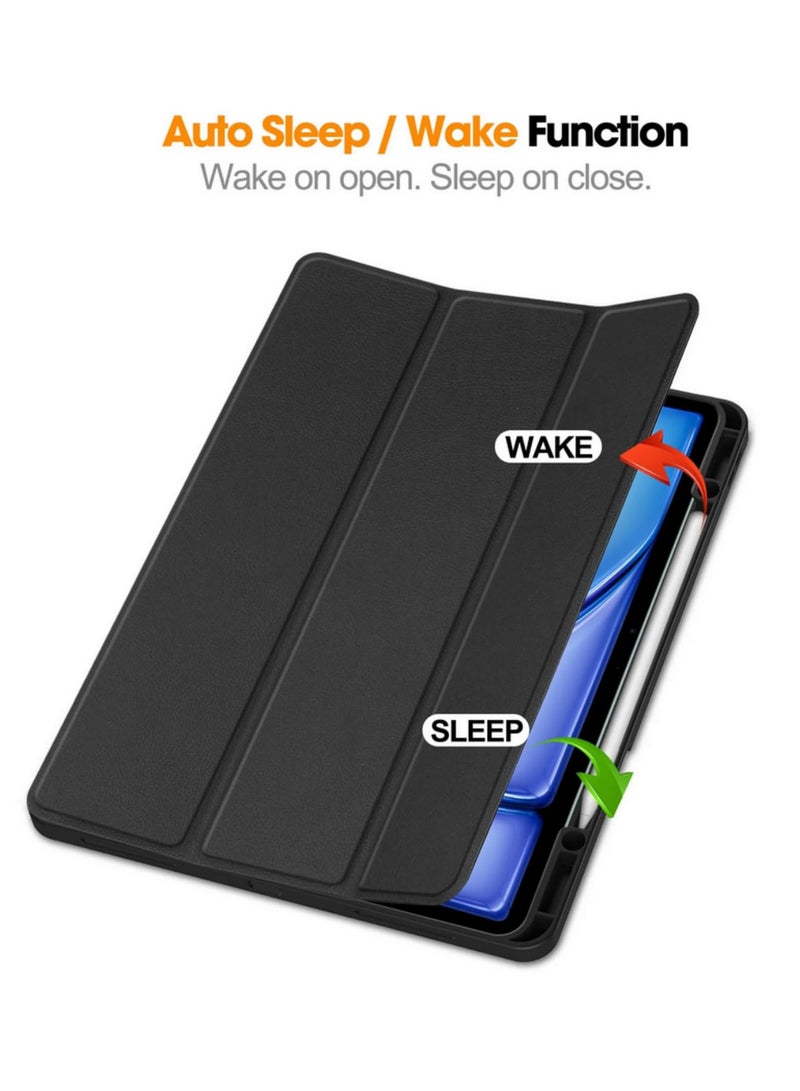 For 13Inch iPad Air 2024 case Model A2903 A2904 Shockproof Anti Fall TPU Leather Cover with Auto Sleep Wake Function Adjustable Stand 2 Viewing Angles Pen Slot - Image 2