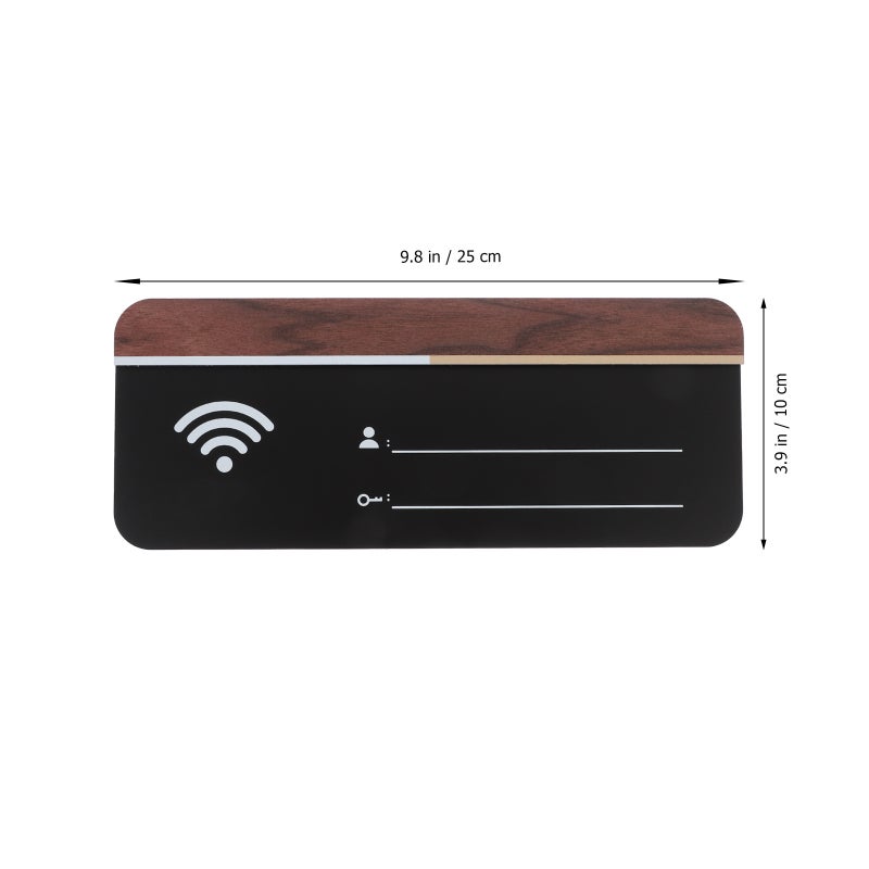 WiFi Password Sign WiFi Sign Board WiFi Wall Mount Plaque for Home Hotel Restaurant - Image 2