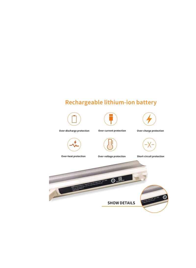 Terabyte GB06 HSTNN-OB2D HSTNN-YB2D Laptop Battery Compatible with HP Pavilion DM1-3000 DM1-3200 3000AU 3001AU 3018AU 3135EF 3101EA 3060LA Series(10.8V 56Wh 5200mAh) - Image 3