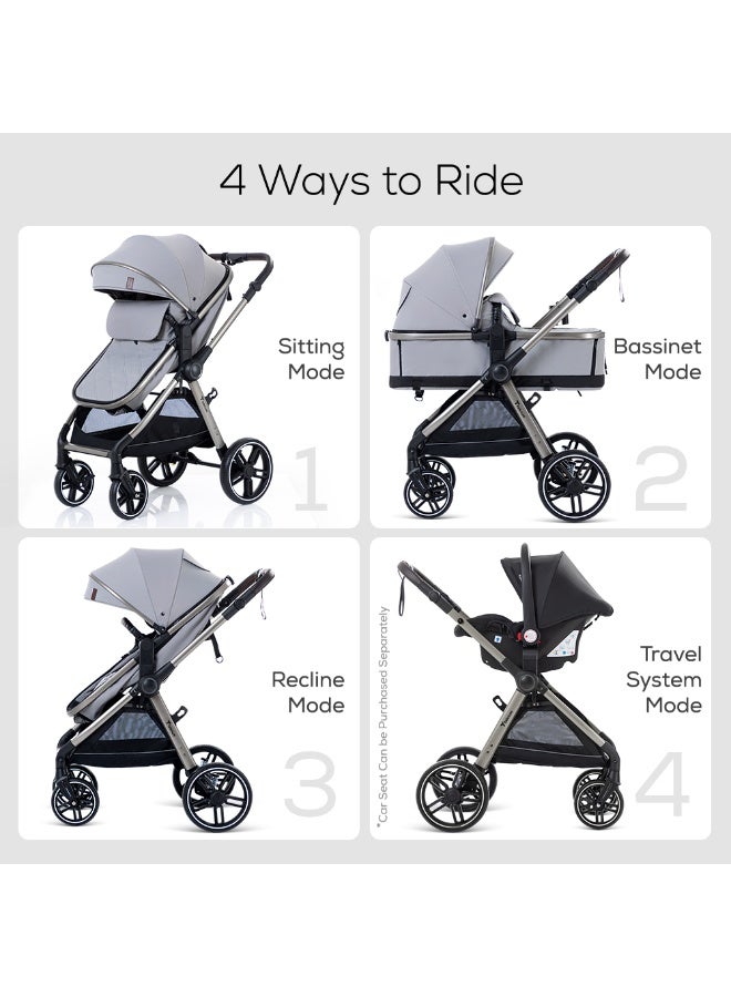 TEKNUM 3in1 Travel Prime Stroller - Grey - Image 4