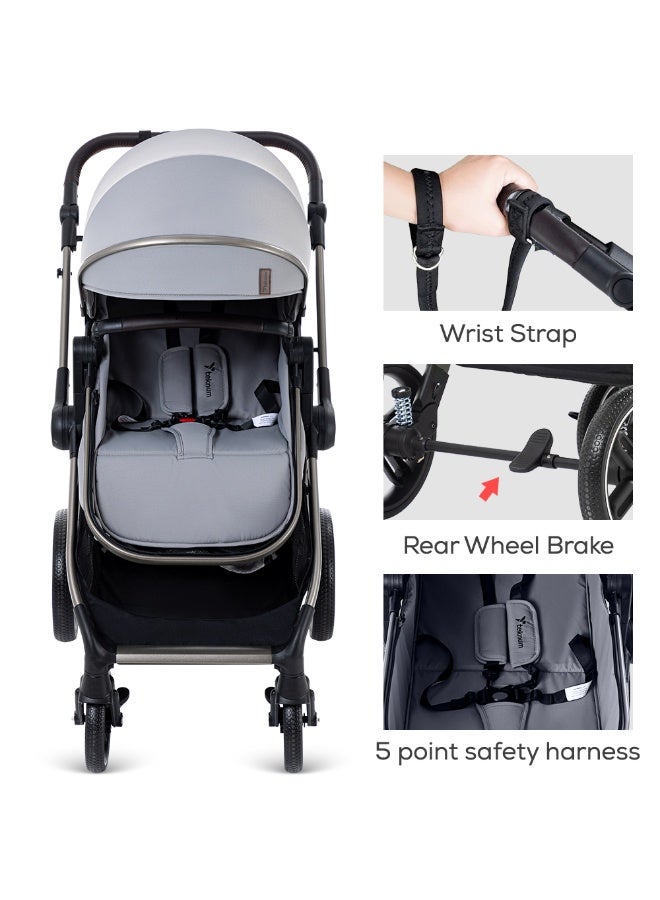 TEKNUM 3in1 Travel Prime Stroller - Grey - Image 3