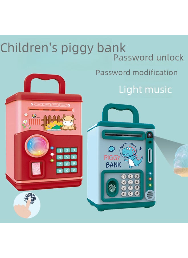 Generic Children's Toy Password Face Recognition Atm Electric Fingerprint Sensing Savings Can Cartoon Creative Storage Box-Color:[type B] Mavericks-Dimensions:Standard Version (Piggy Bank +1 Screwdriver)  - Image 2