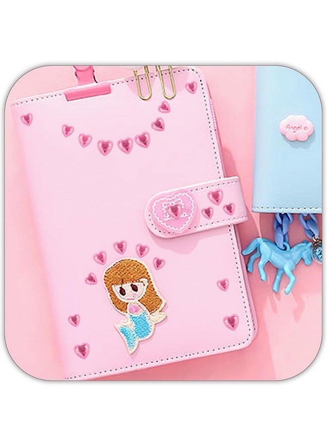 MANGOIT 264pcs Heart Gem Stickers Rhinestones for Crafts - Self Adhesive Jewels Stickers, Acrylic Gems DIY Craft Decorative Diamond Stickers, Small Stickers for Kids (264pcs-5/7/10mm-pink) - Image 4