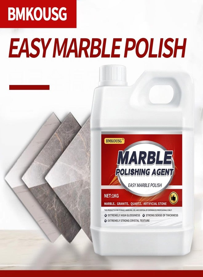 Bmkousg Professional Marble Polish, Polishing Kit, Marble & Granite Polishing Liquid – Restores Shine, Safe for Quartz, Travertine, Tile – High-Gloss Finish, Long-Lasting Protection (2.2LB) - Image 2