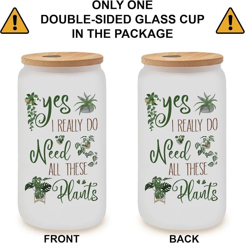 Vivulla68 Mothers Day Gift for Plant Lover  Plant Glass Cup Gardening Coffee Mug for Mom Dad Garden Lover Garden Crazy Plants Lady Gifts Unique Present for Women Men Gardener on Birthday Christmas - Image 3