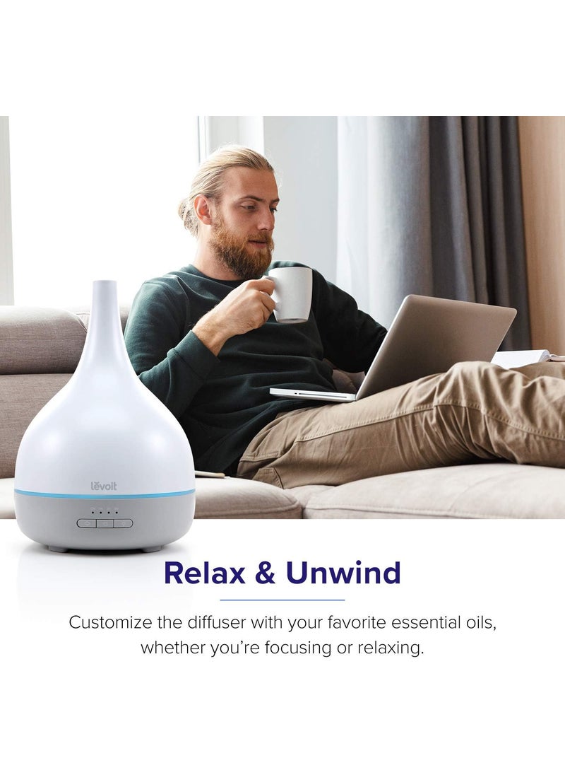 LEVOIT LEVOIT Essential Oil Diffuser Aromatherapy Diffuser for Essential Oils Cool Mist Humidifier300ml Aroma Diffuser with 7 Color Lights  Timer Auto Shutoff for Home Office Bedroom  - Image 3