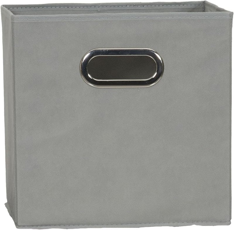 Household Essentials 84-1 Foldable Fabric Storage Bins | Set of 6 Cubby Cubes with Handles | Gray - Image 3