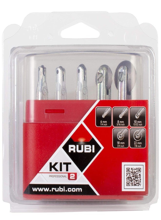 Rubi Tools 5 pcs Wheel Kit TS-MAX,TR-Magnet,Speed-Magnet Tile Cutter (1/4 inch 6mm,5/16 inch 8mm,13/32 inch 10mm,3/4 inch 18mm,7/8 inch 22mm),01969 - Image 2