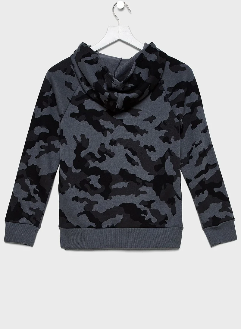UNDER ARMOUR Youth Rival Fleece Printed Hoodie