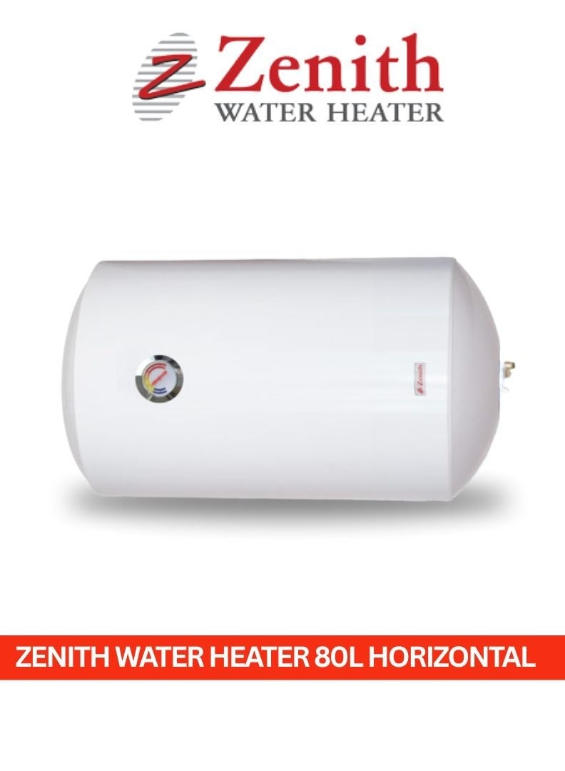 Zenith 80L Horizontal Electric Water Heater UAE- Best Reliable Water Heater - Image 1