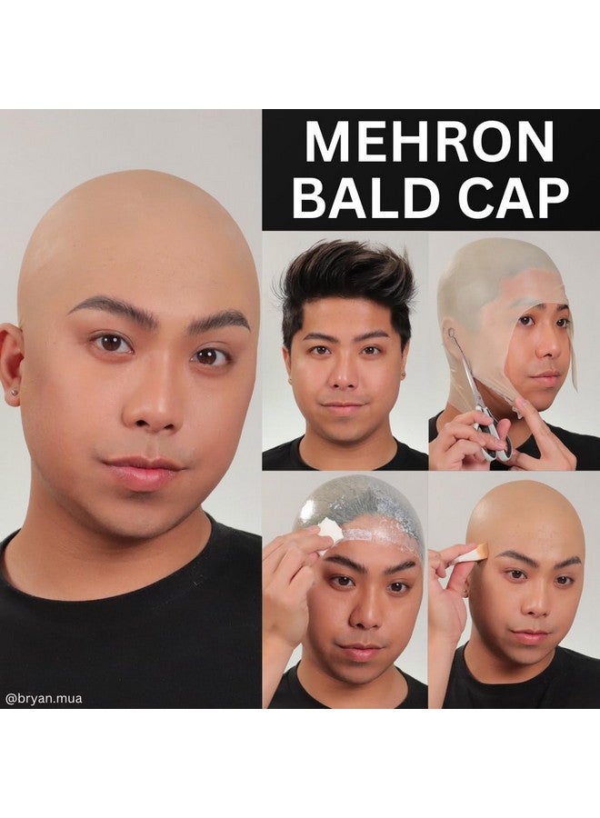 mehron Mehron Makeup Professional Bald Cap for Adults, Men, & Women | Costume Bald Cap for Halloween, Cosplay, & Theatre (Latex) - Image 3